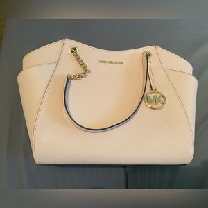 Michael Kors like pink and gold chain purse